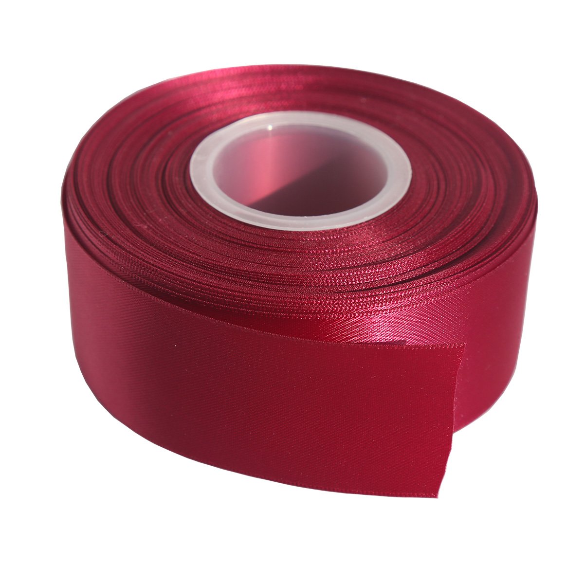 ITIsparkle 38mm Width (11/2") Double Faced Satin Ribbon 22 Meters (Full Reel) Crafts Gift Wrap Floristry - Burgundy 275# Ribbon