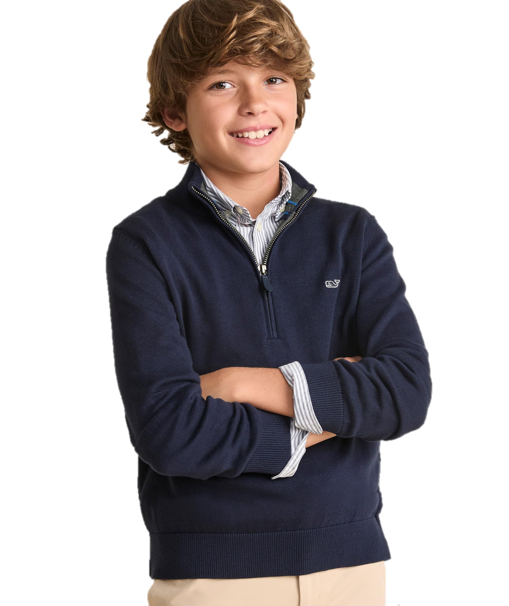 vineyard vines Boathouse Quarter-Zip, Nautical Navy, 5