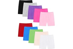 RUISITA Resinta 10 Pack Girls Bike Shorts Cartwheel Shorts for Girls Toddler Under Dress Dance Short Kids Biker Shorts Multicolor