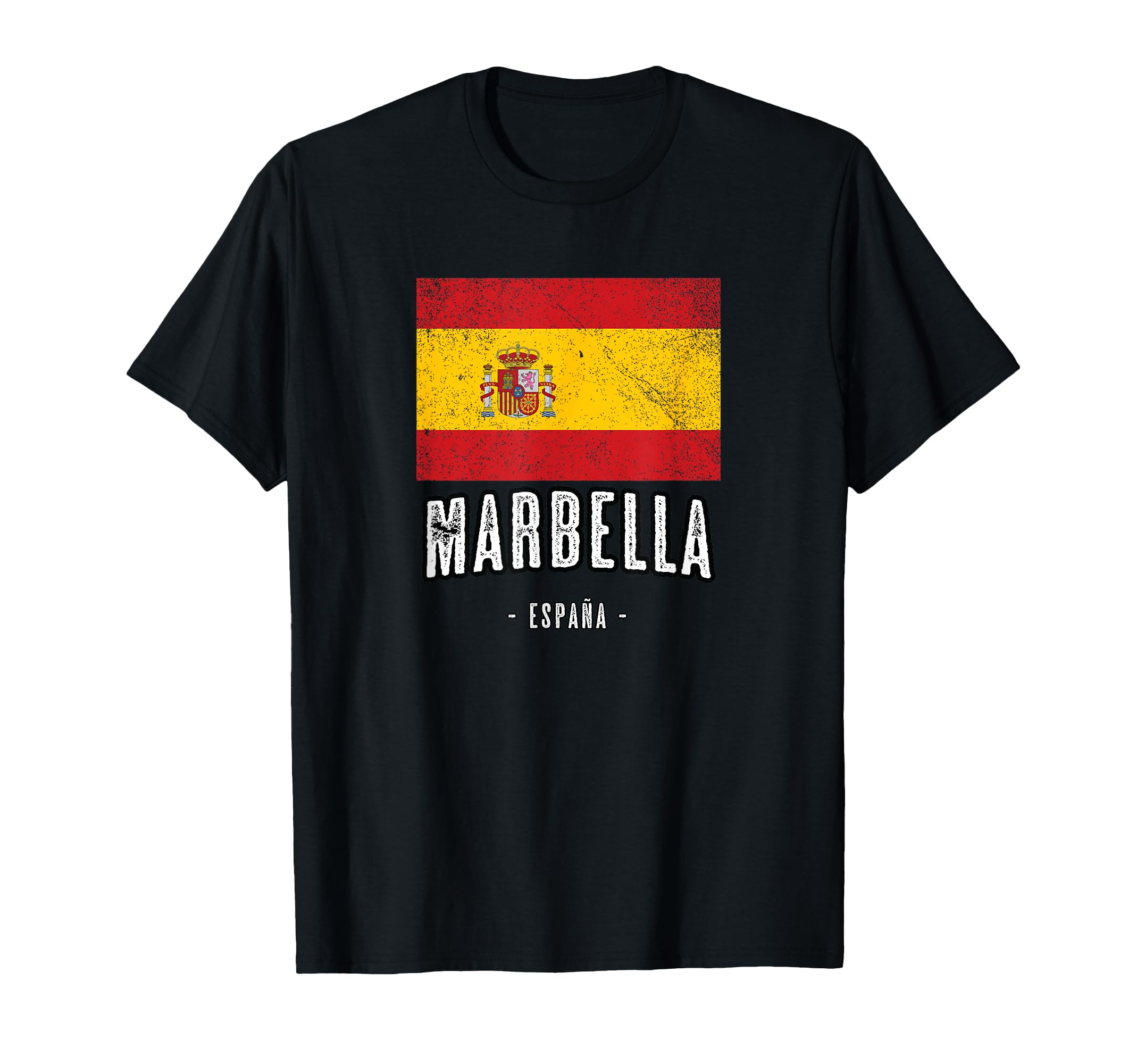Marbella Spain | ES Flag City - Bandera Española Ropa - T-Shirt