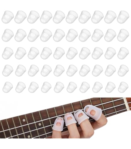 Monebena 16 Pcs Finger Tips, 4 Sizes Silicone Thimble Fingertip Grips Finger Protectors Pads Cover For Paper Sorting, Page Turning, Hand Sewing, Money