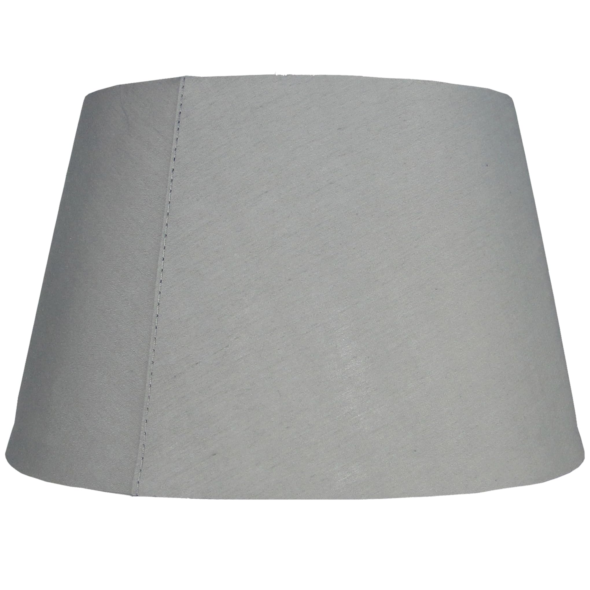 35cm Tapered Drum Lampshade – 14 Colours, Dual Shade Ring, Ceiling Pendant or Table/Floor Lamp Shade, Easy Fit, Modern Fabric Light Shade – (Grey)