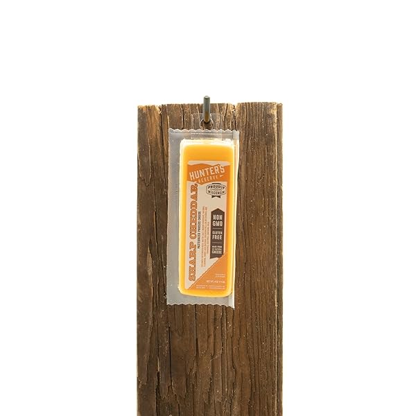 HUNTER’S RESERVE CH5120038 SHARP CHEDDAR SHELF STABLE CHEESE BAR, 4-OUNCE