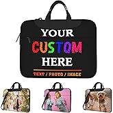 Custom Laptop Bag Personalized Laptop Case Sleeve Shoulder Bag With Photo Logo Text Slim Computer Messenger Briefcases