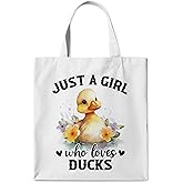 WAITPI Animal Aesthetic Tote Bags Gifts for Women Who Love Animals, Funny Cute Reusable Canvas Tote Bag for Shopping Camping