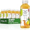 Tea PI Iced tea – Green Tea, Pomelo Sweet Iced Fruit Tea Bottles, Real Juice, -16.9 fl oz, 500mL, 15 Pack