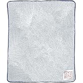 Northwest NFL Silk Touch Sherpa Throw Blanket - Soft & Fluffy - Great for Gamedays - 60" x 50" - Experience Ultimate Comfort (New York Giants - Royal)