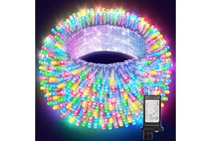 LAMYAR Christmas Lights with 300 LEDs, 100FT Connectable Plug in Fairy String Lights for Outdoor Tree and Indoor Décor, 8 Modes & Timer, IP65 Waterproof Lights for Yard Garden Decor (Multi-Color)