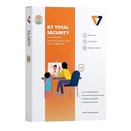 K7 Total Security - 1 PC, 1 Year (CD or 
