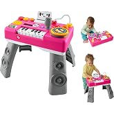 Fisher-Price Laugh &amp; Learn Mix &amp; Learn DJ Table Baby Toy | Pink, 12 Busy Activities, Musical Learning Play, Infants &amp; Toddlers Ages 6+ Months