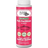 Bloom City Organic Wild Fish Fertilizer for Vigorous Plant Growth, 8 oz | Boosts Beneficial Soil Microbes, Organic Salmon Formula, Liquid Emulsion, For Vegetables &amp; Flowers, Supports Strong Roots