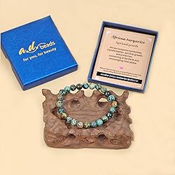 AD Beads Handmade Gemstone Stretch Elastic Bracelet