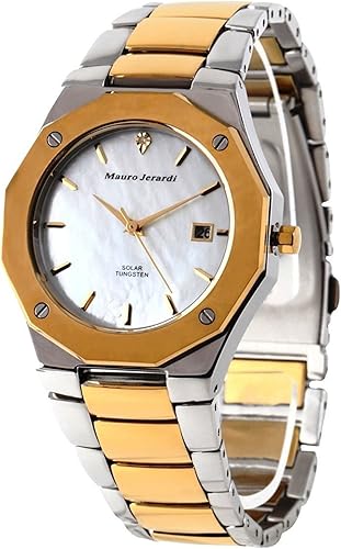 Mauro Jerardi Watch Solar 1p Diamond Tungsten Calendar Mj032 2 Men Amazon Ca Watches