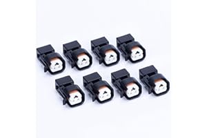 DECKBU 8 pcs Fuel Injector Adapter Connector Kit Replacement for EV1 to USCAR EV6 & EV14 LS1 LS2 LS3 All kinds of adapter connectors (CYX001)