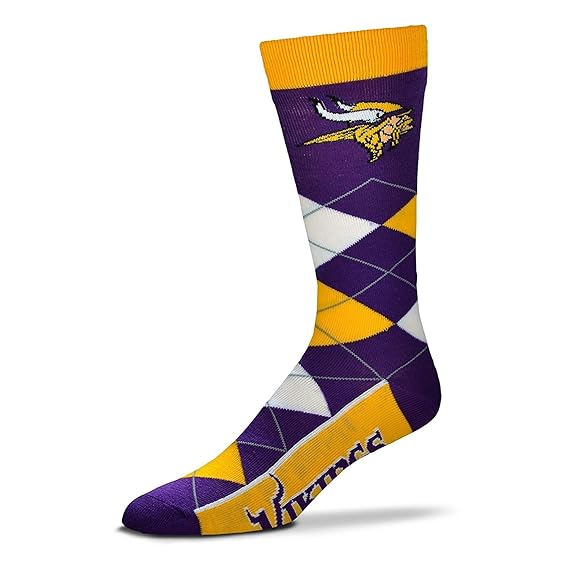 NFL Men�s Minnesota Vikings Argyle Socks with