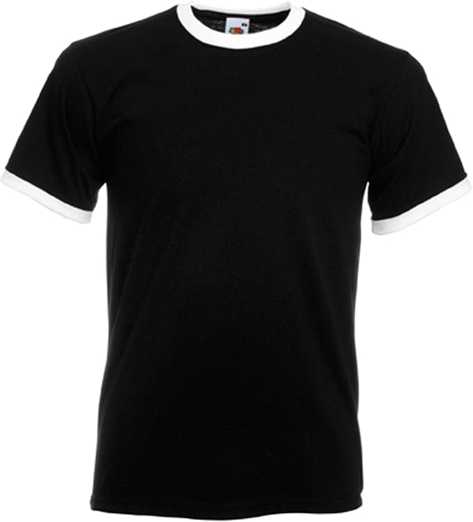 Fruit of the Loom Men's Ringer T TShirt Amazon.co.uk Clothing