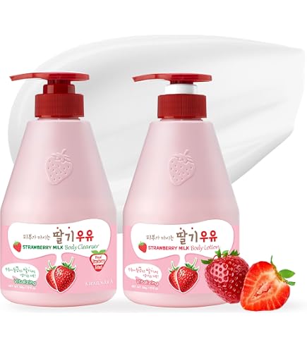 Amazon.com : WELCOS KWAILNARA Strawberry & Banana Milk Body Lotion