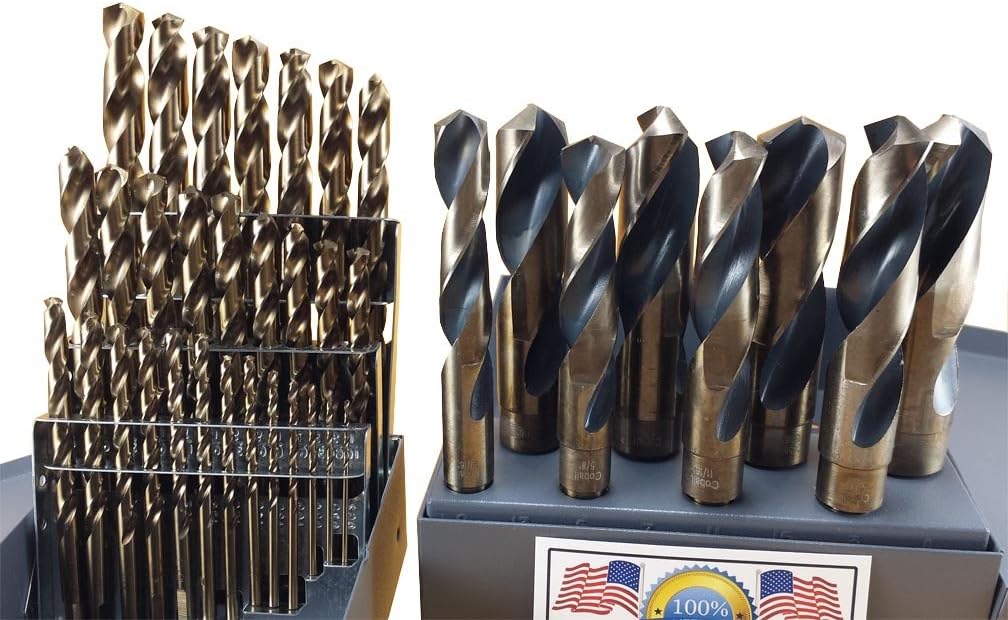 Drill Hog 37 Pc Cobalt Drill Bit Set Index M42 1/16