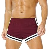 AIMPACT Men's Mesh Booty Shorts 3 Inch Lightweight Athletic Sportswear Gym Workout Retro Running Short Shorts