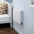 MM MELISEN Wall Mounted Folding Table, 23.6"L x 15.7"W, White, Space-Saving Design