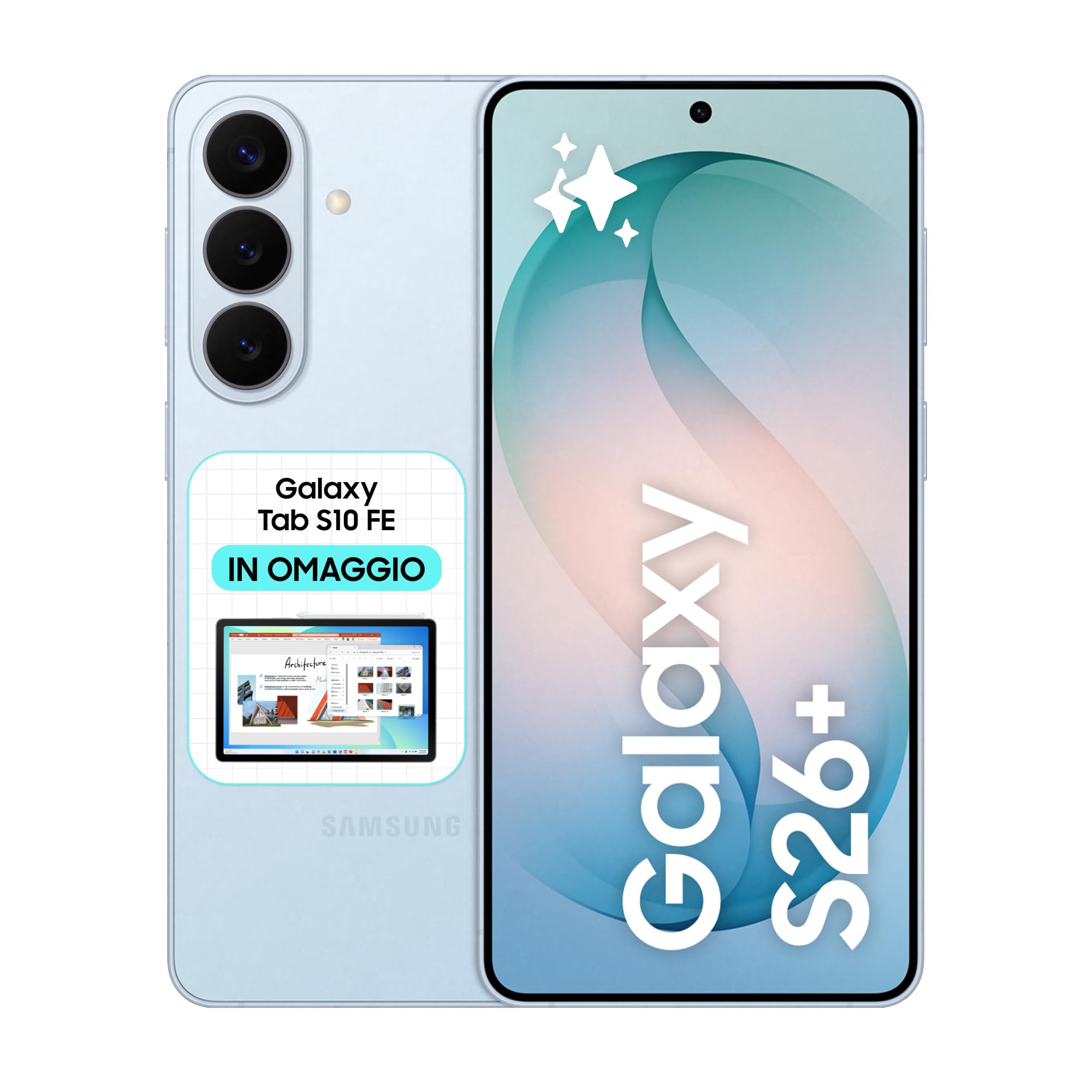 Samsung Galaxy S26+, 512GB, Sky Blue [Versione italiana]