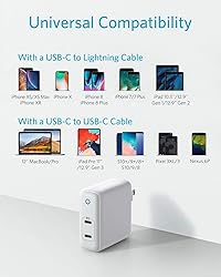 USB C Charger, Anker 60W 2-Port PowerPort Atom PD 2