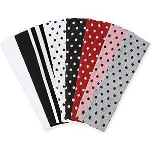 Huachi Polka Dot Headbands for Women Trendy Hairbands Cute Hair Accessories, Polkadot Head Bands for Women's Hair, Soft Wide