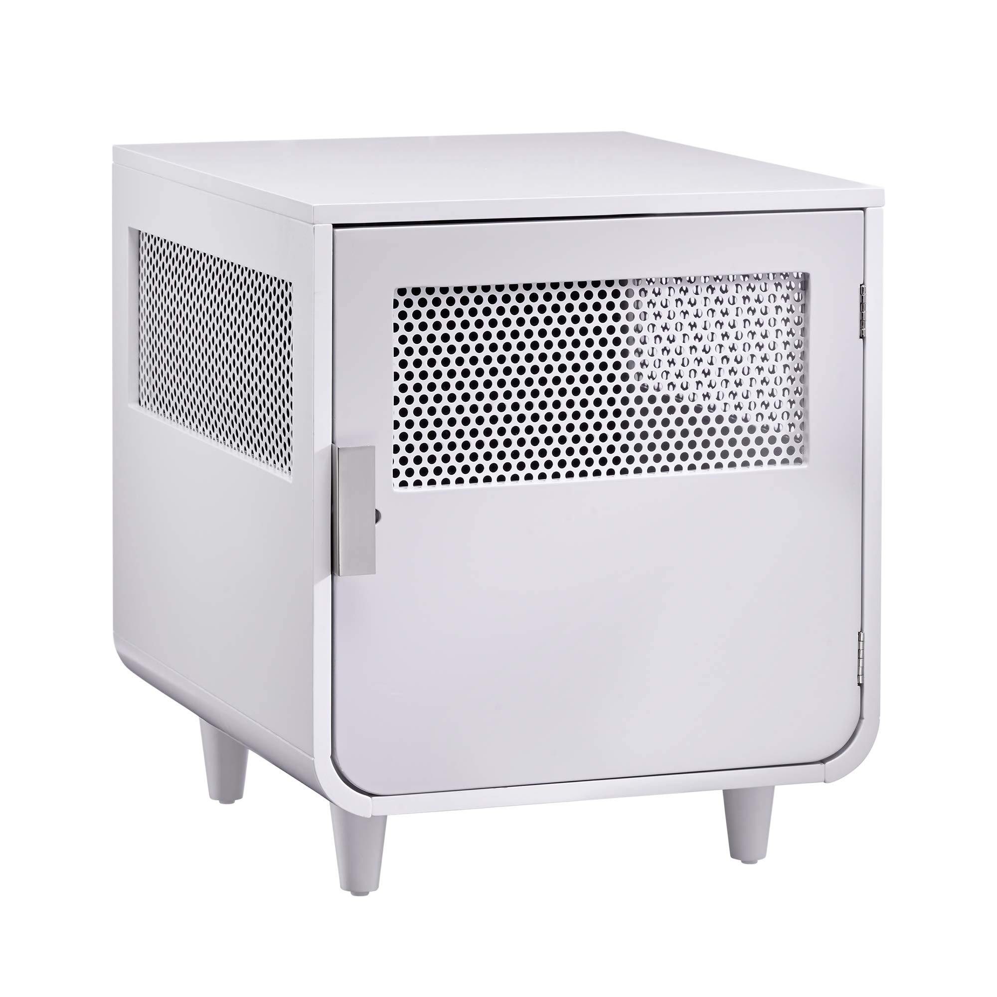 Small Dog Crate Puppy Bed Cage Wooden Kennel Indoor Alpine White ST-H100022