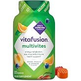 Vitafusion Multivitamin Gummies | 120 Adult Gummy Vitamins | Daily Energy Support for Men &amp; Women | Yummy Assorted Fruit Flavors | Gluten and Dairy Free Multivites Supplement