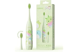 ORDO Squishmallows Toothbrush, Sonic Battery Toothbrushes for Kids, Soft Bristles, Extra Brush Head Inc, Gift for Kids Aged 4