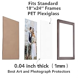 DYCacrlic 5-Pack 24x24 Plexiglass Sheets,PET Sheet
