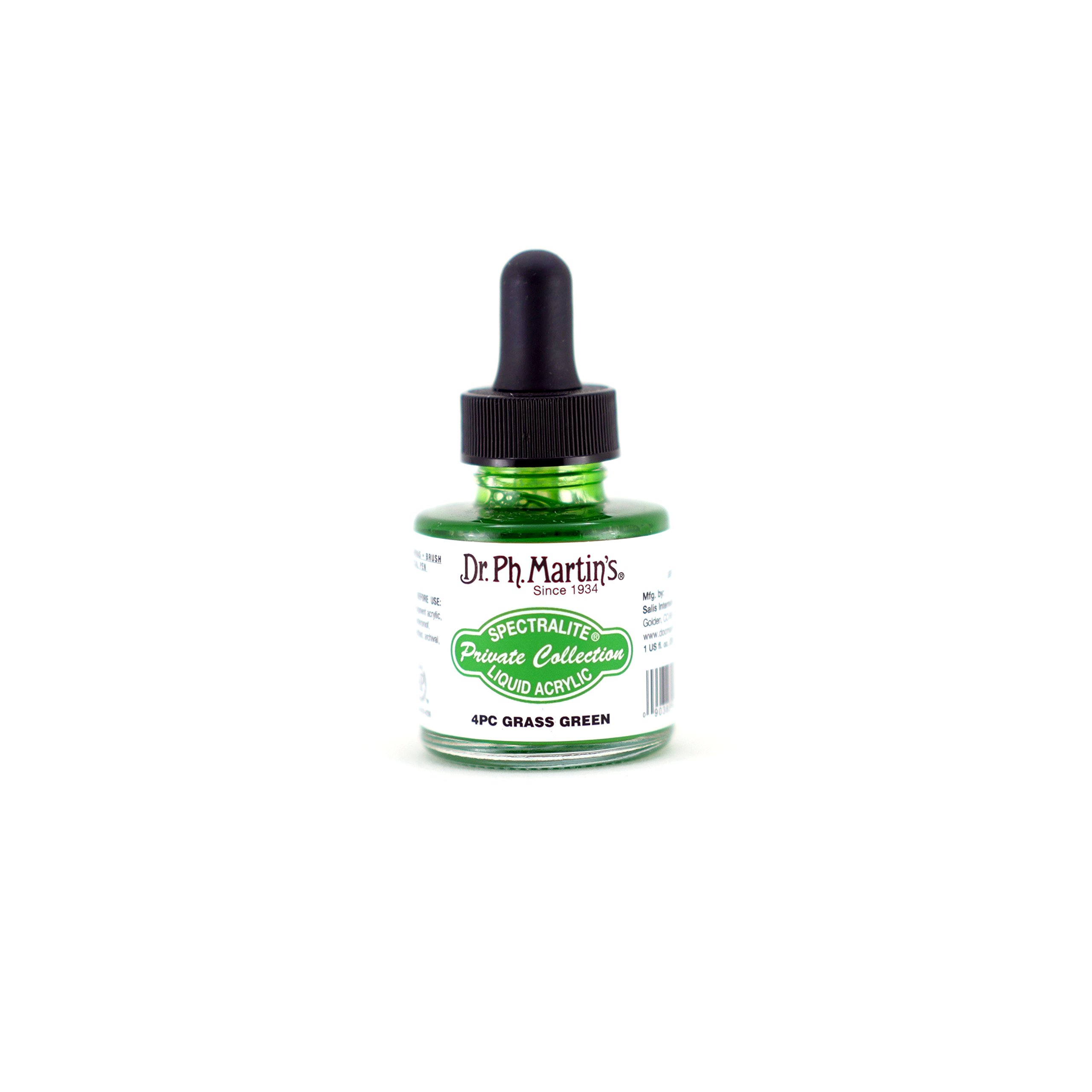 Dr. Ph. Martin's Liquid Ink, Grass Green, 1oz