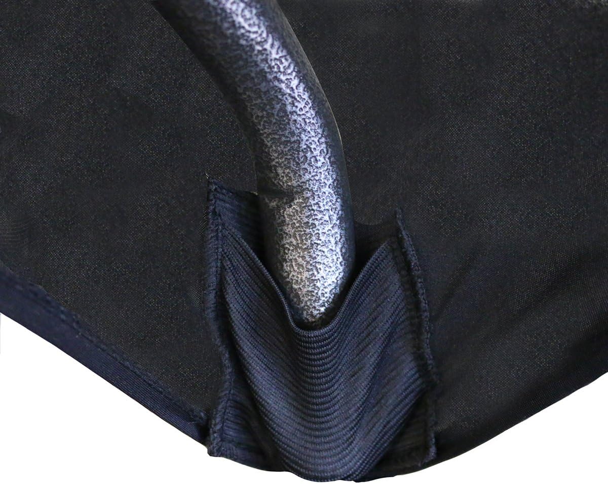 Your Chair Covers - 6 ft Rectangular Fitted Spandex Tablecloths Patio Table Cover Stretchable Tablecloth - Black: Kitchen & Dining