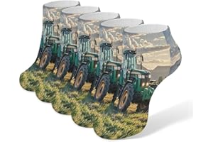 Tractor Agriculture Tranquil Socks for Men Women Cute Breathable Ankle Sock Low Cut Casual Crew Sock Short Running Athletic S
