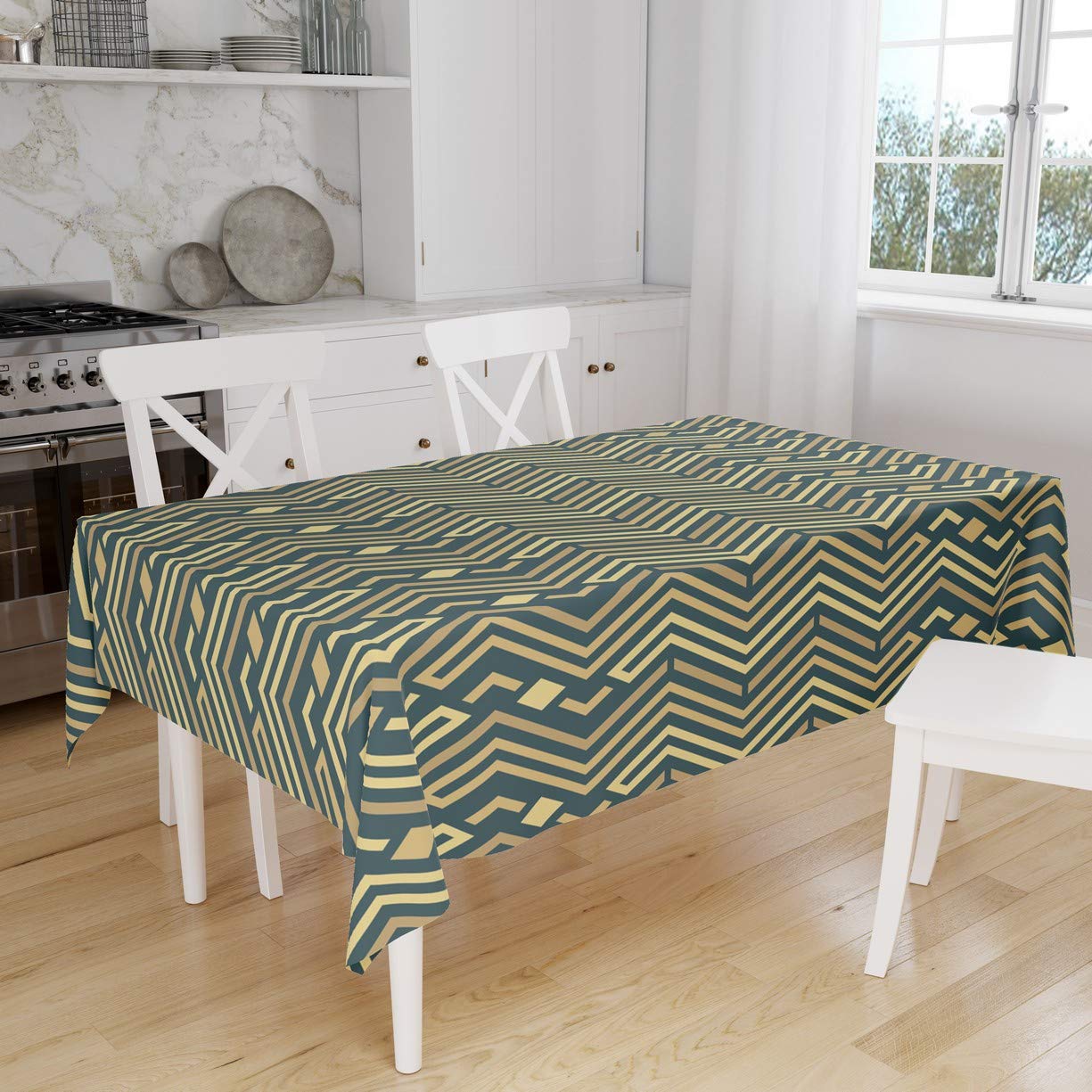 Bonamaison Kitchen Decoration, Tablecloth, 140cm x 160cm - Designed and Manufactured in Turkey