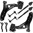 Front Right and Left Side Lower Control Arm w/Ball Joint Assembly Fit for 2007-2014 Ford Edge 2007-2015 Lincoln MKX Replace K620487 K620486-8pc Set