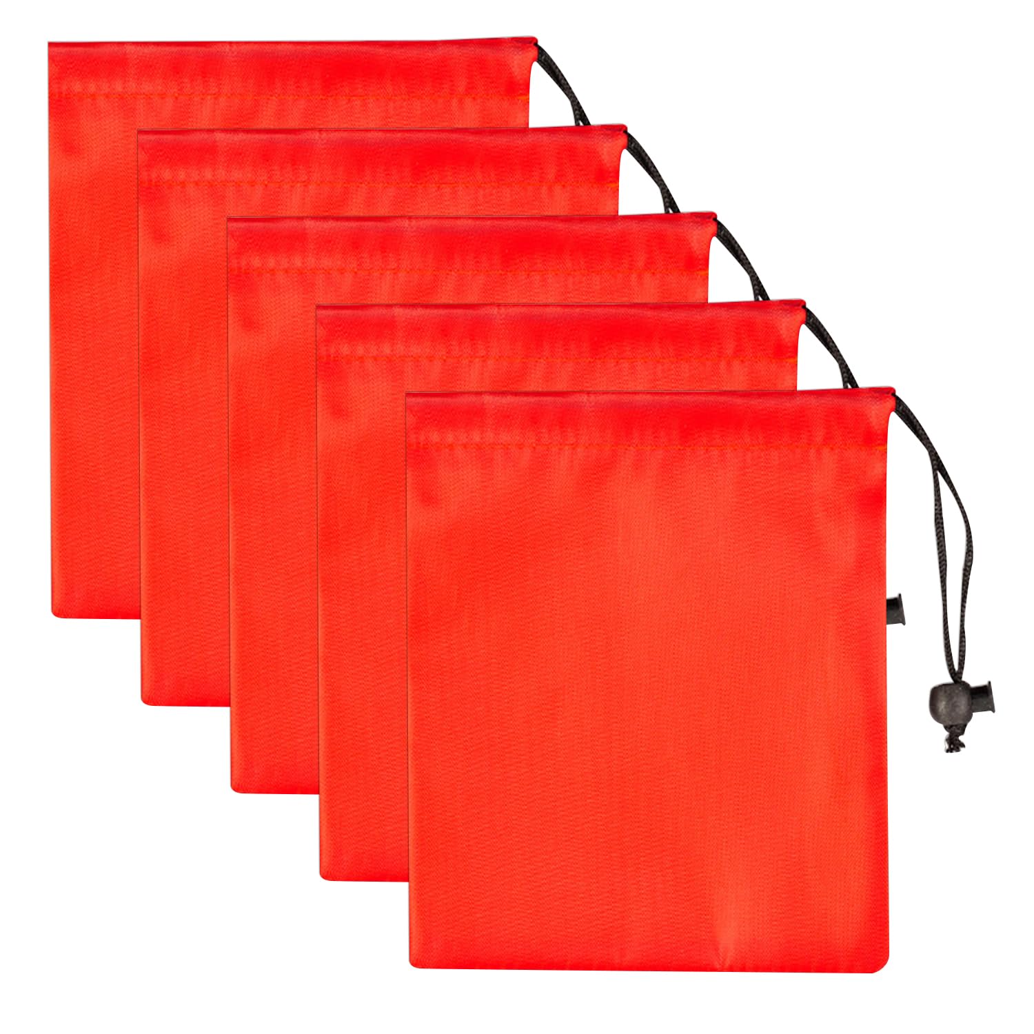 DUINIU 5-Foldable Waterproof Storage Bags - Drawstring Dry Bags for Outdoor Travel and Beach, Small Items, and Portable Use