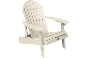 highwood Hamilton Made in The USA Folding and Reclining Adirondack Chair, Adult, Whitewash