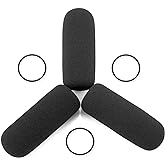 LEFXMOPHY for David Clark M7A Mic Cover, M-4 / M-7 / H10 / H20 /DC PRO-X2 / PRO-2 / DC ONE-X ENC Headset Aviation Microphone Replacement Pop Filter Protector, 3pack Windscreen