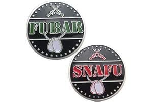 AOMCISI Decision Making Flipping Coin FUBAR Snafu Challenge Coin (Silver)