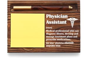 YODOCAMP Physician Assistant Sticky Notepad Holder, Thank You Gifts for Physician Assistant, Appreciation Gifts for PA School Nurse Week Gift PA Student Graduation Gifts Sticky Note Pad Holder TZP26