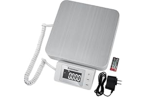 UNIWEIGH Shipping Scale for Packages,Digital Shipping Postage Scale 88lb/0.1oz with Tare and LCD Dispaly,Postal Scale for Packages small business,Mail Scale includes AC Adapter and 2X AAA Batteries