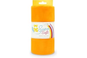 kullaloo Plush Fabric | Solid Orange Minky Fabric for Sewing | Super Soft Cuddle Material | 39.5x29.5 | Plushies, Baby Blankets, Pillows, Dog Beds, Cat Beds, Beanies, Baby Accessories, Apparel & More