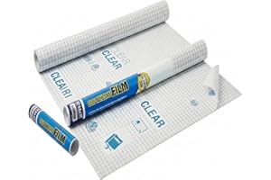 BAZIC Products Book Wrap - Clear Book Cover Self Adhesive Book Protector for Book Covers for Paperbacks, Plastic Cover for Books, Clear Contact Paper Peel and Stick, 17.5" x 1.7 Yard Roll, 1-Roll