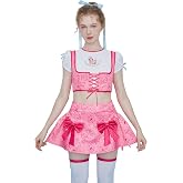Micotaku Strawberry Shortcake Women's Pink Corset Top and Skirt Set