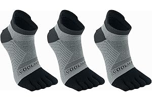 Azarxis Toe Socks Low Cut Athletic Running Ankle 5 Finger Socks