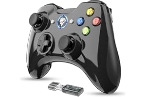 EasySMX Wireless Gaming Controller, Dual-Vibration Joystick Gamepad Computer Game Controller for PC Windows 7/8/10, Steam, PS3, Android TV,