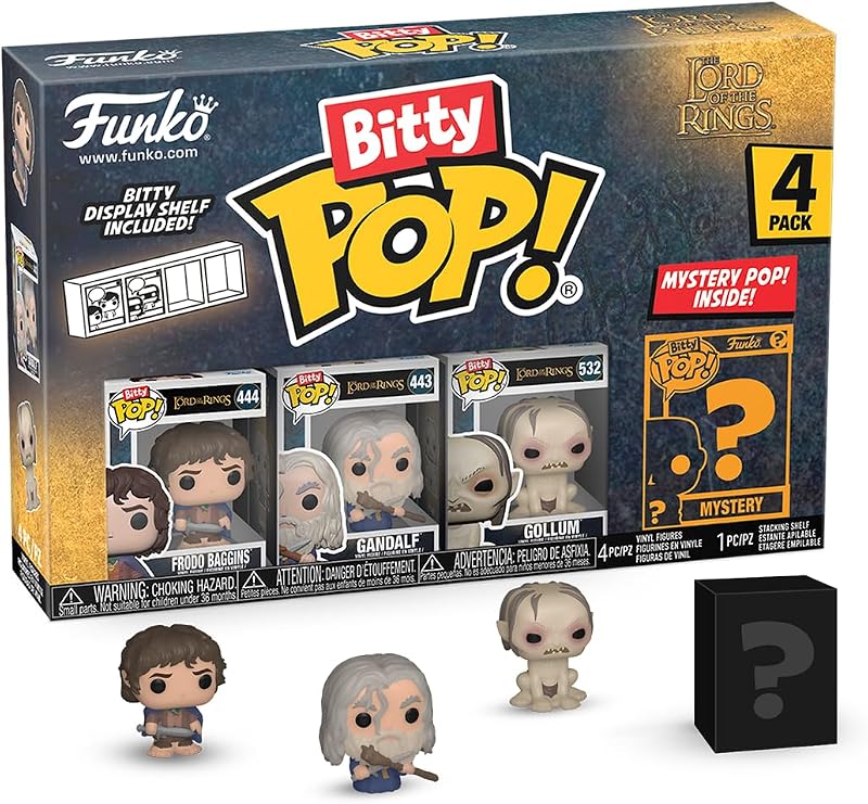 Funko Bitty POP 4 Pack Lord of the Rings Frodo Gandalf Gollum