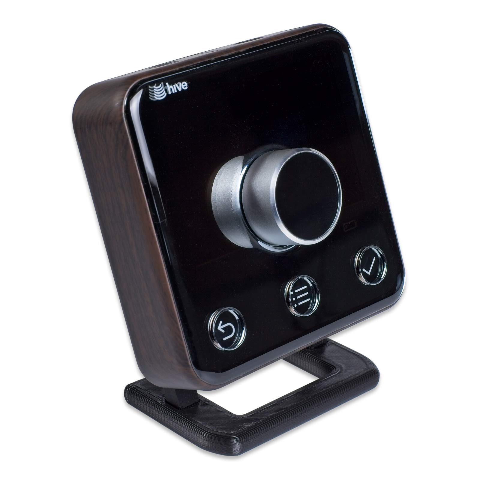 P3D-LAB Stand for Hive Thermostat v2 with Mounting Screws - Medium Black - 3 Years Warranty - Made in UK
