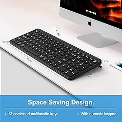 YORUNOHOSHI Compact Wireless Bluetooth Keyboard